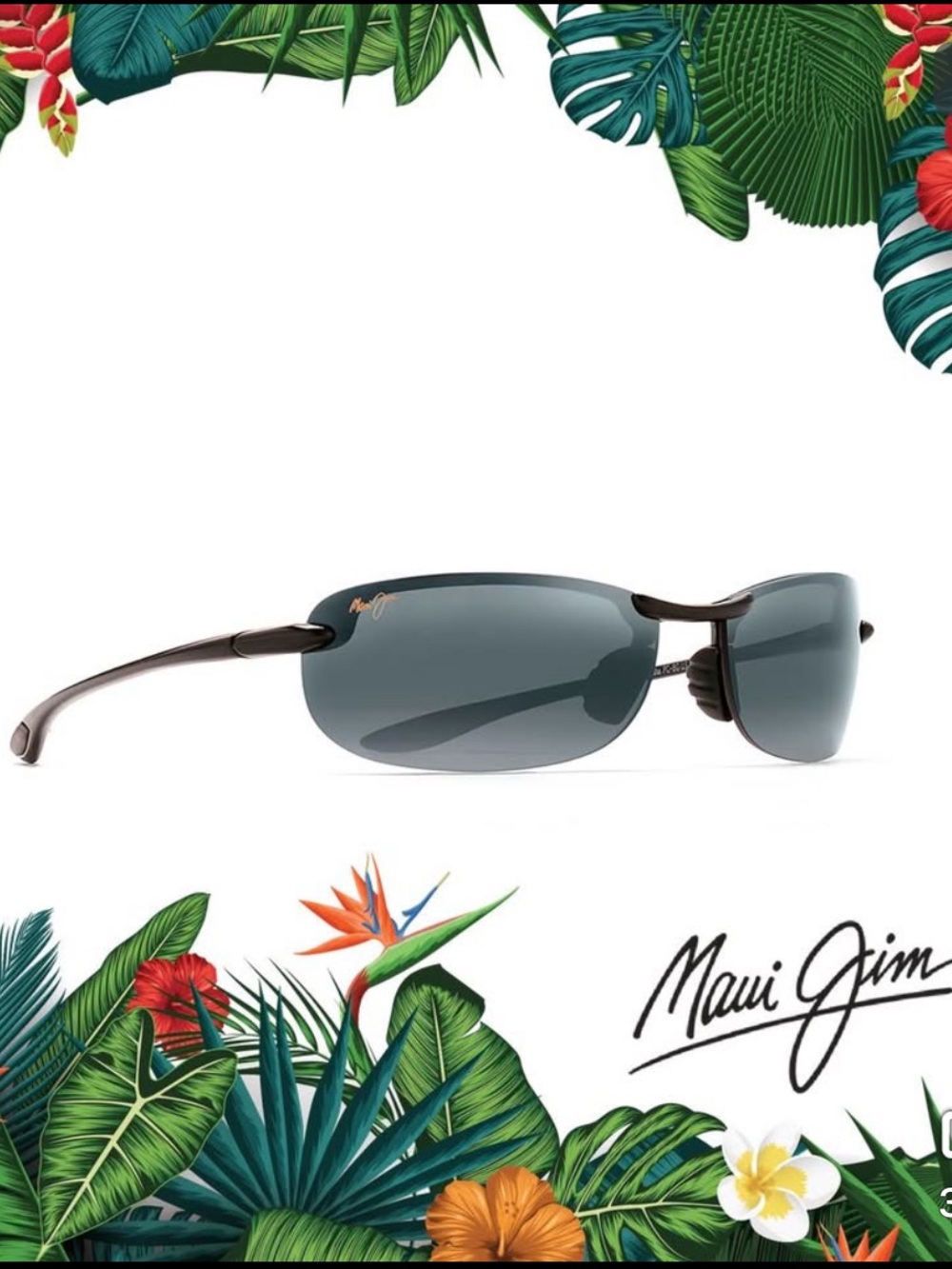 Maui Jim Black Makaha Polarized Sunglasses 405-02